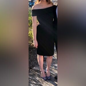 Calvin Klein off the shoulder cocktail dress
